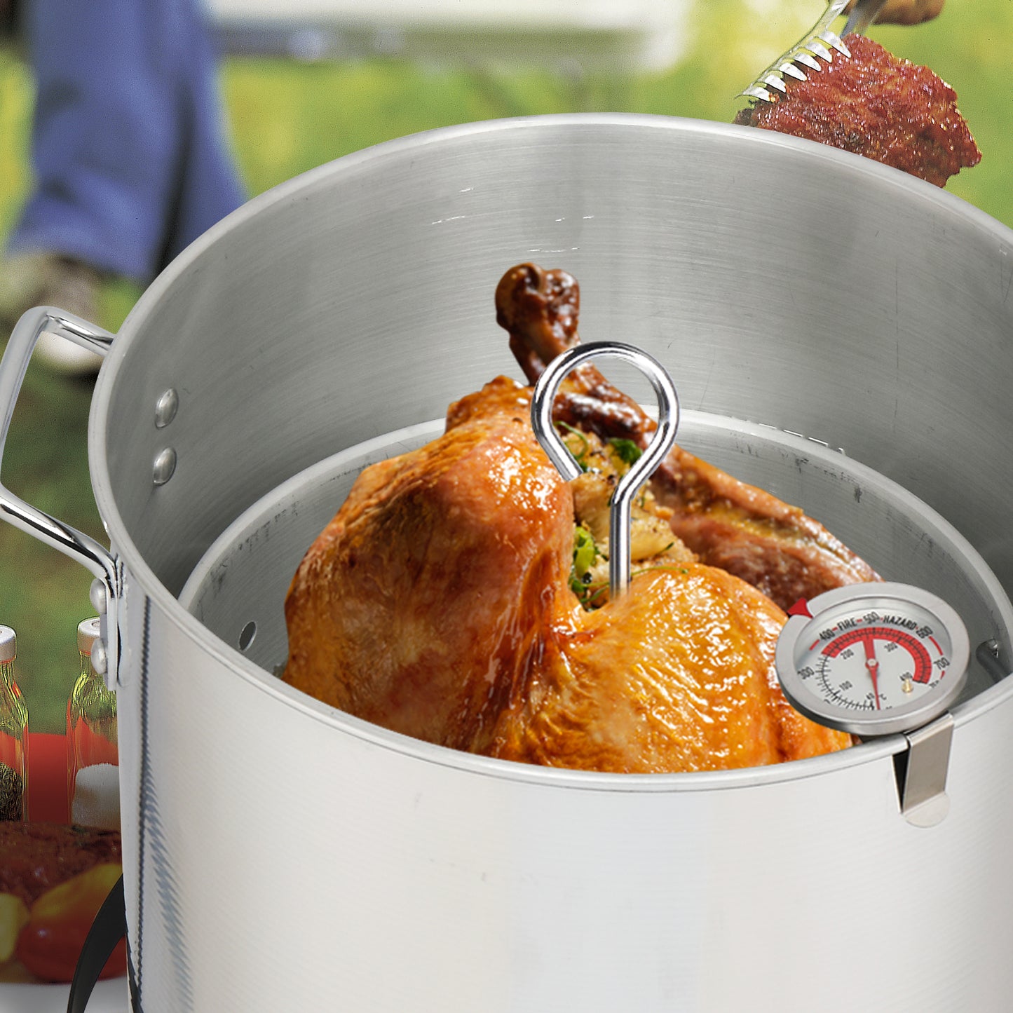 30QT Turkey Fryer & 10QT Fish Pot Set - Outdoor Cooking
