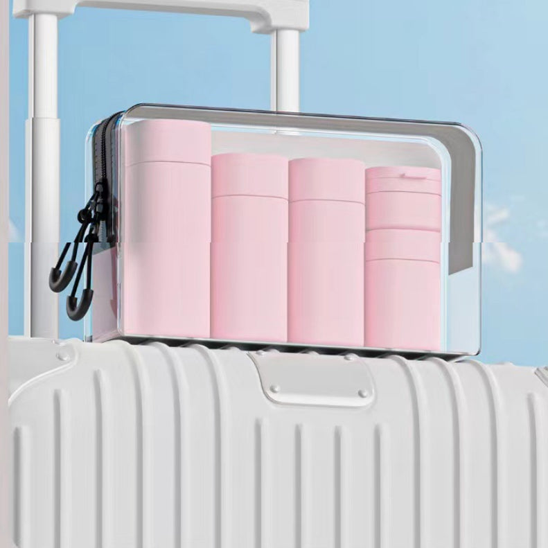 Travel Bottle Filling Set with Nordic Color Options - Portable & Lightweight