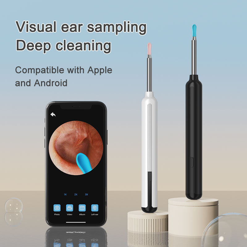 Wireless Earwax Removal Tool with 1080P HD Camera and 6 Silicone Tips