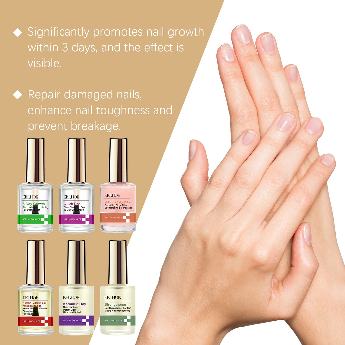 Nail Repair & Strengthening Care Oil - 12ml Moisturizing Treatment