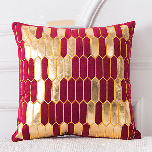 Office Sofa Pillow Cover Velvet Cushion Cover 45x45cm Light Luxury