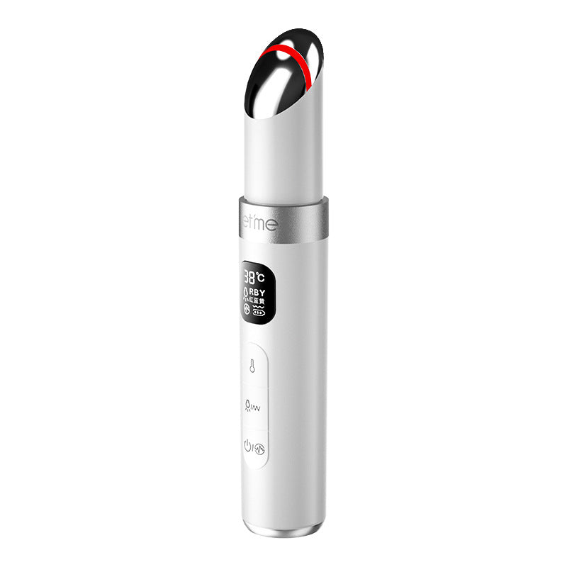 Eye Bag Removing Face Massager with Color Light - White
