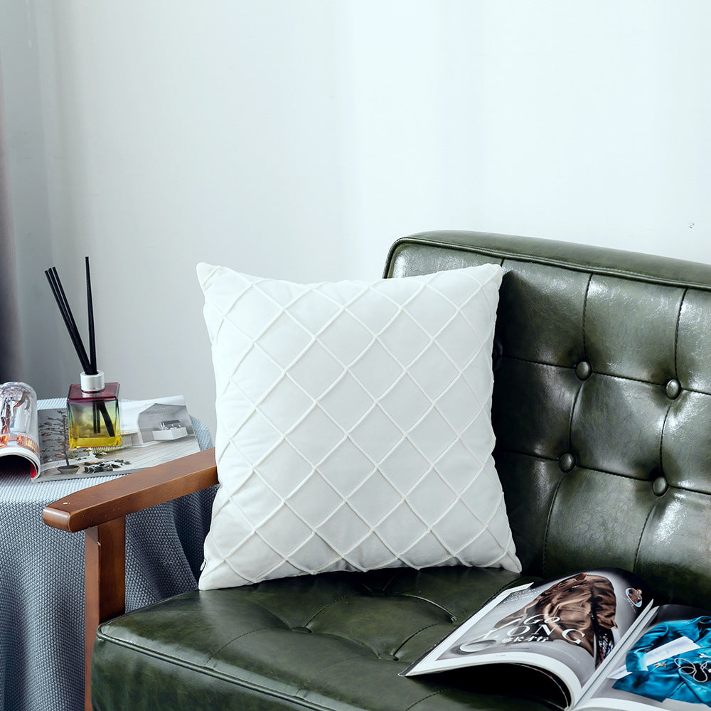 Velvet Pillowcase for Sofa Bed 43x43cm - Multiple Colors & Styles