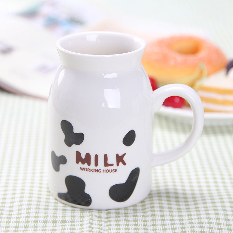 Creative Cow Ceramic Mug - Kitchen Drinkware, 301-400mL, Multiple Colors