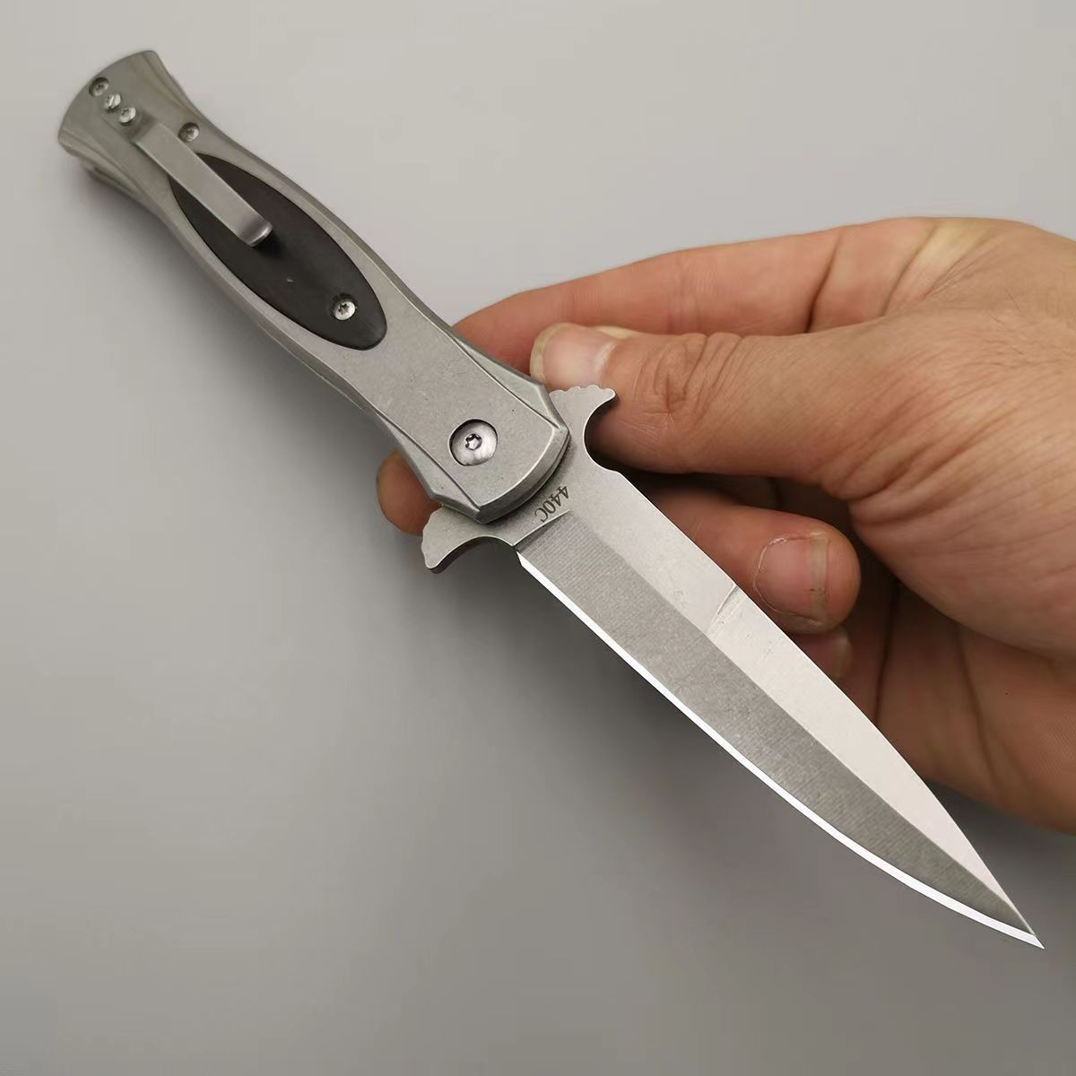 Portable Folding Knife for Outdoor Camping and Hiking - Sharp Metal Blade