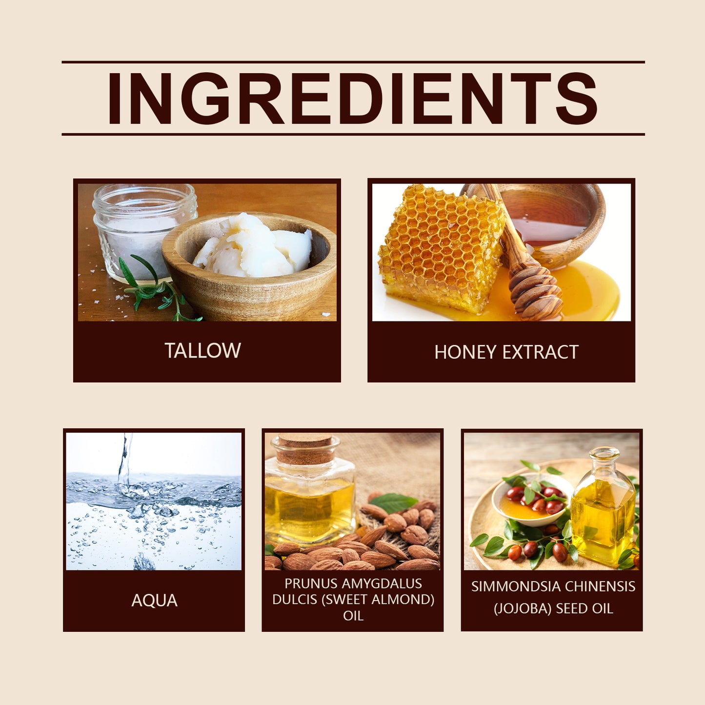 Moisturizing Face Cream with Sweet Almond & Jojoba Oil for Dry Skin