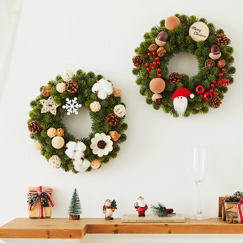 Christmas Wreath Cane Decorations for Holiday Home Decor