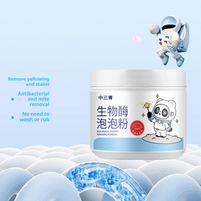 Biological Enzyme Bubble Powder Laundry Detergent for Stain Removal & Deep Cleaning