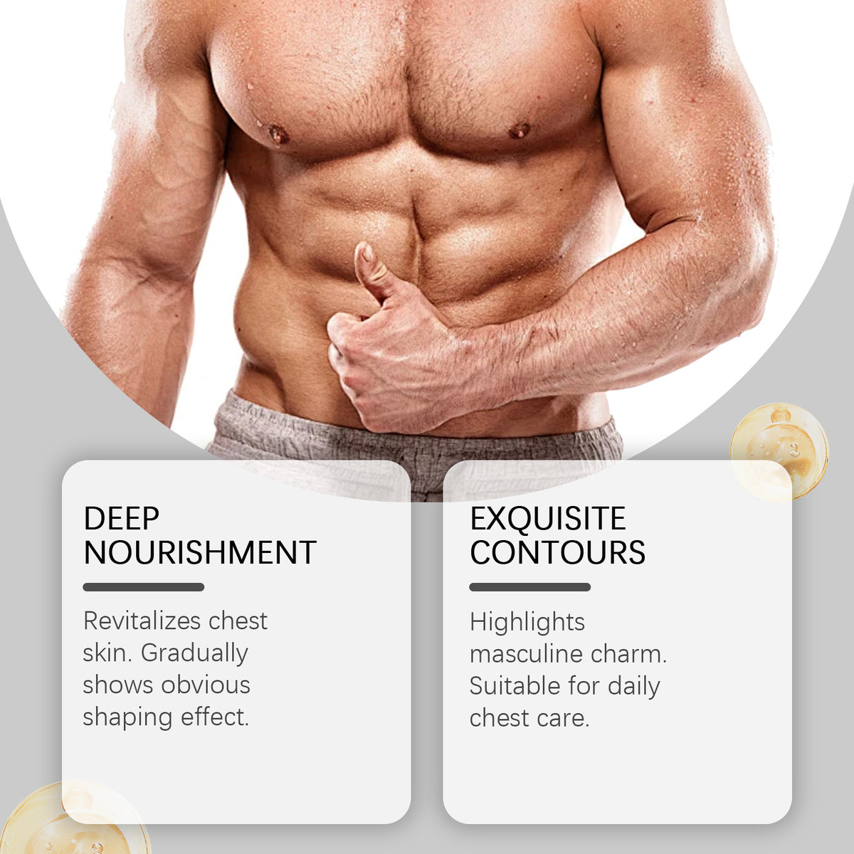 Daily Chest and Body Skin Care Cream - 50g Natural Fat Burning Formula