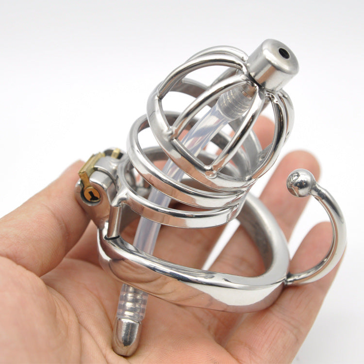 Stainless Steel Lock with Catheter Belt Hook Ring - Adjustable Sizes 40mm-50mm