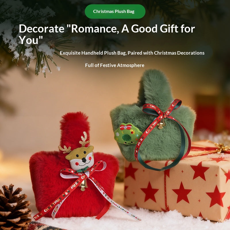 Christmas Gift Idea Cute Plush Candy Bags - Holiday Festive Decor