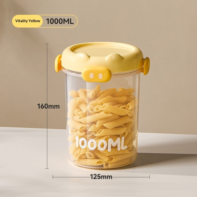 Clear Food Storage Jars for Grains and Cereals - Multiple Sizes