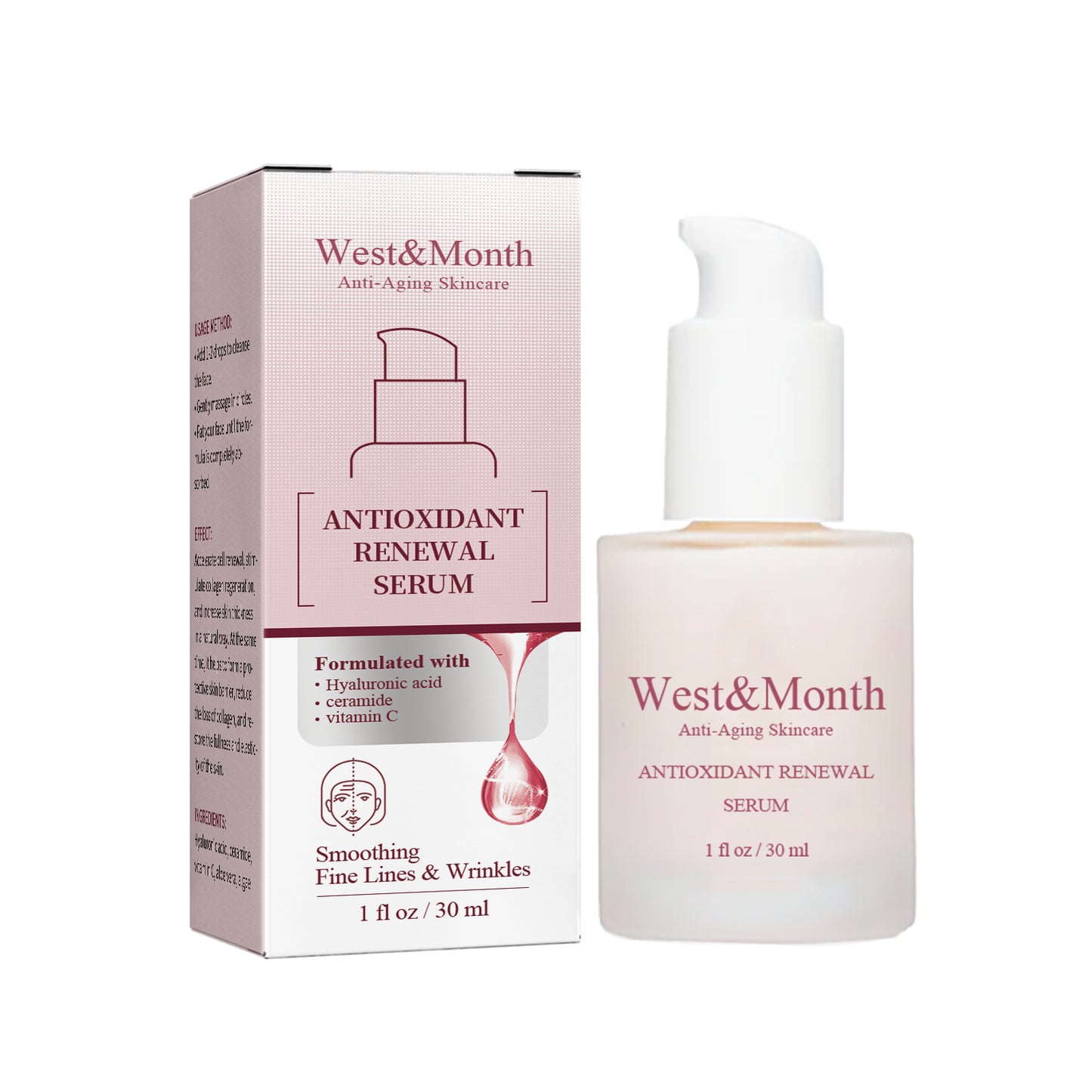 Antioxidant Renewal Serum with Vitamin C & Hyaluronic Acid - 30ml