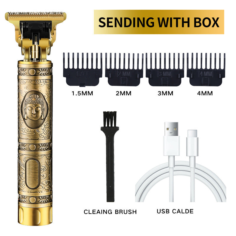 Rechargeable Hair Clippers & Beard Trimmer with Titanium Blades – Multiple Styles