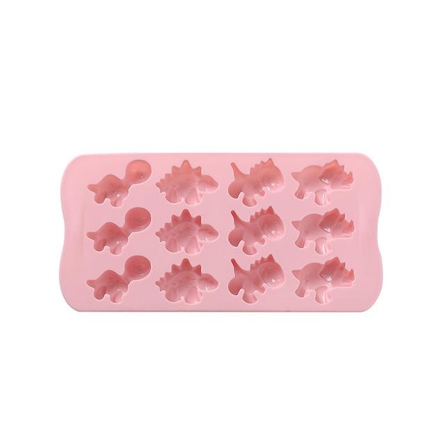Animal Shape Silicone Mold for Chocolate Candy Baking Ice Cube Crafts - Pink & Blue Variants