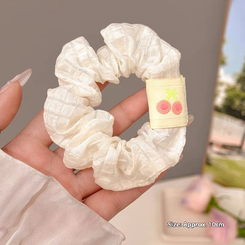 Summer Sweet Lace Scrunchie Hair Tie - Elegant Floral Hair Accessory