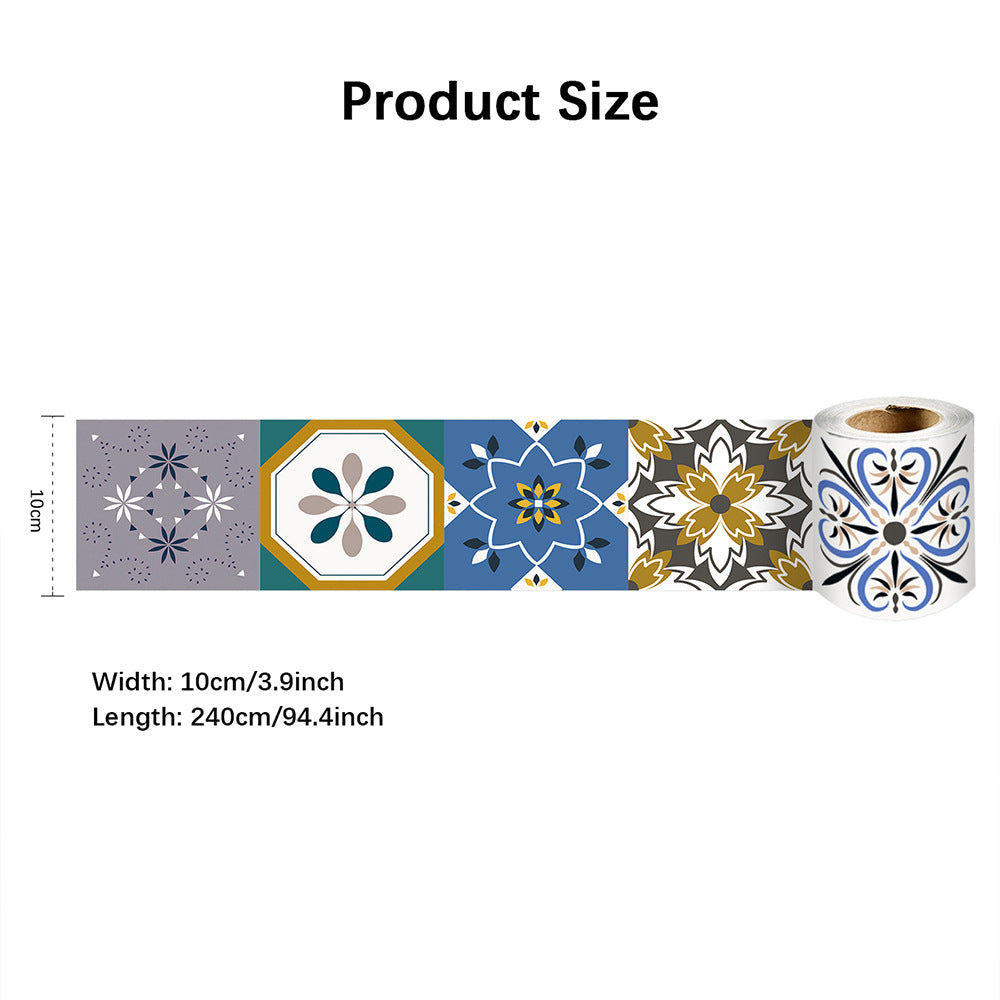 Home Wall & Floor Skirting Line Stickers - Moisture & Stain Resistant PVC