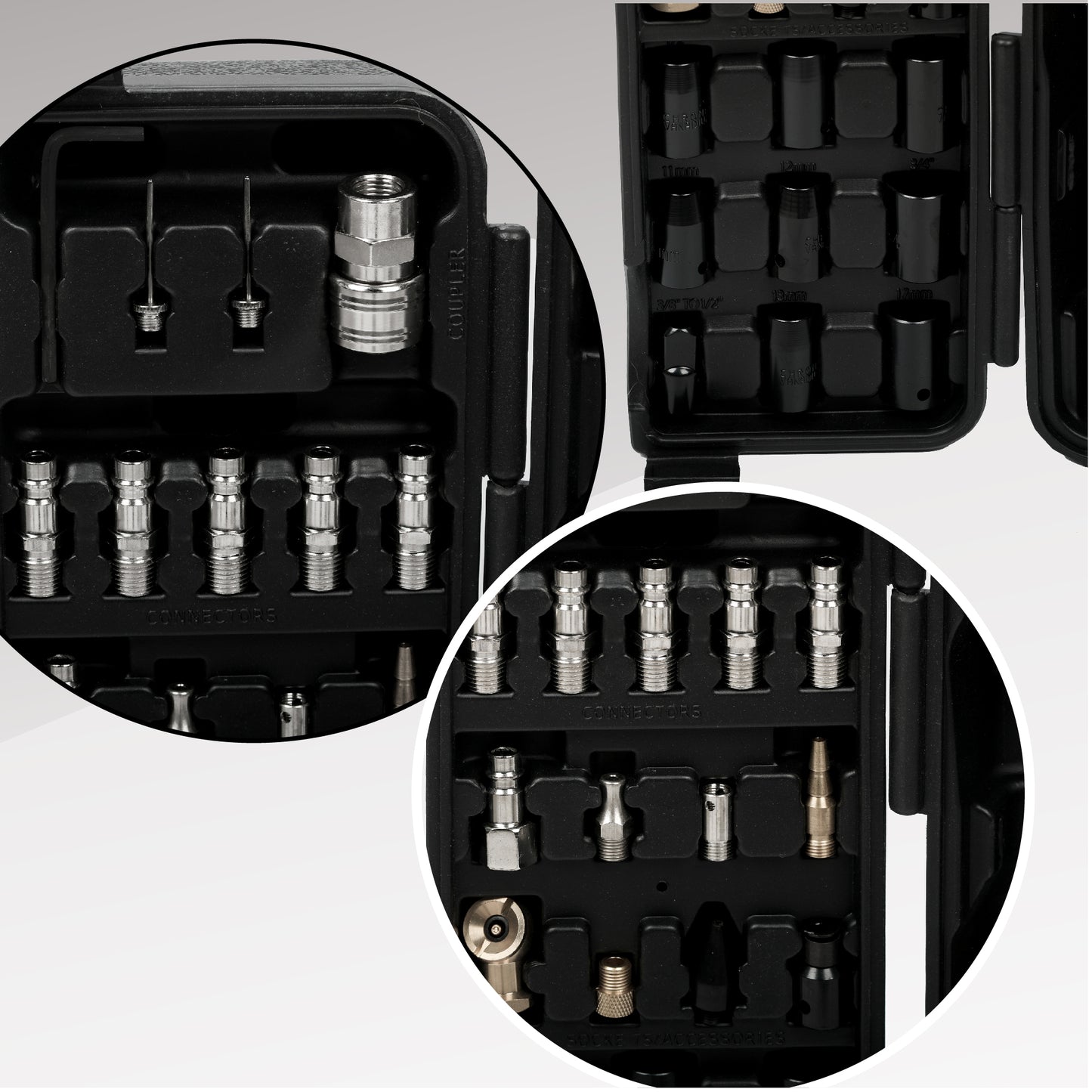71 Piece Air Tool Kit with Impact Wrench, Air Ratchet, Grinder & Accessories