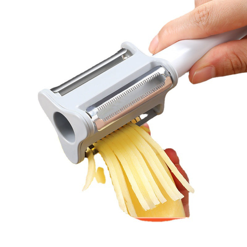 3-in-1 Stainless Steel Fruit & Vegetable Peeler for Shredding and Peeling