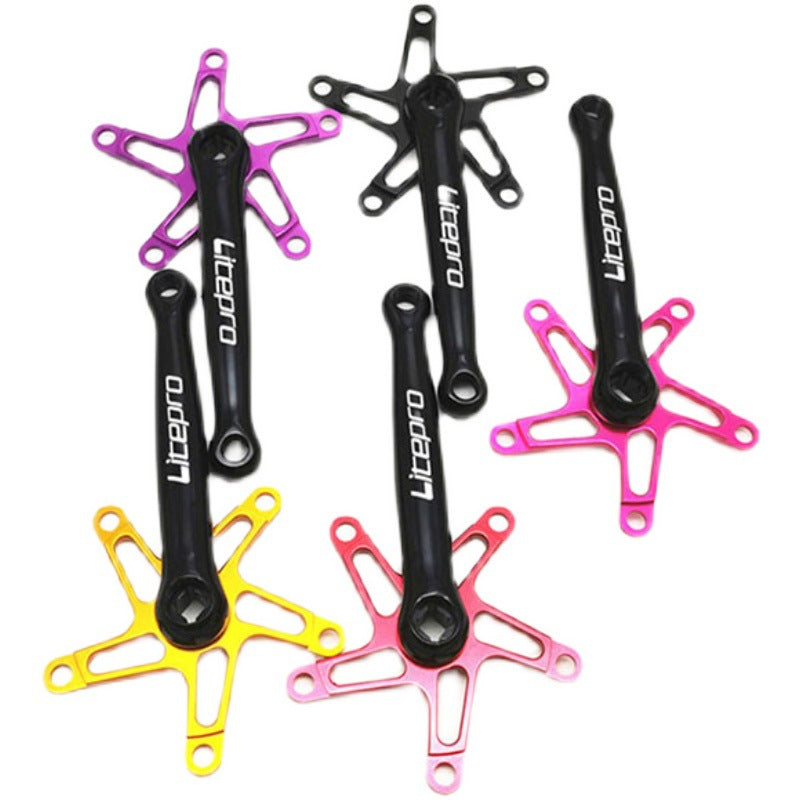 Ultra-Light Folding Bicycle Crankset - Square Hole Aluminum Alloy Bike Part
