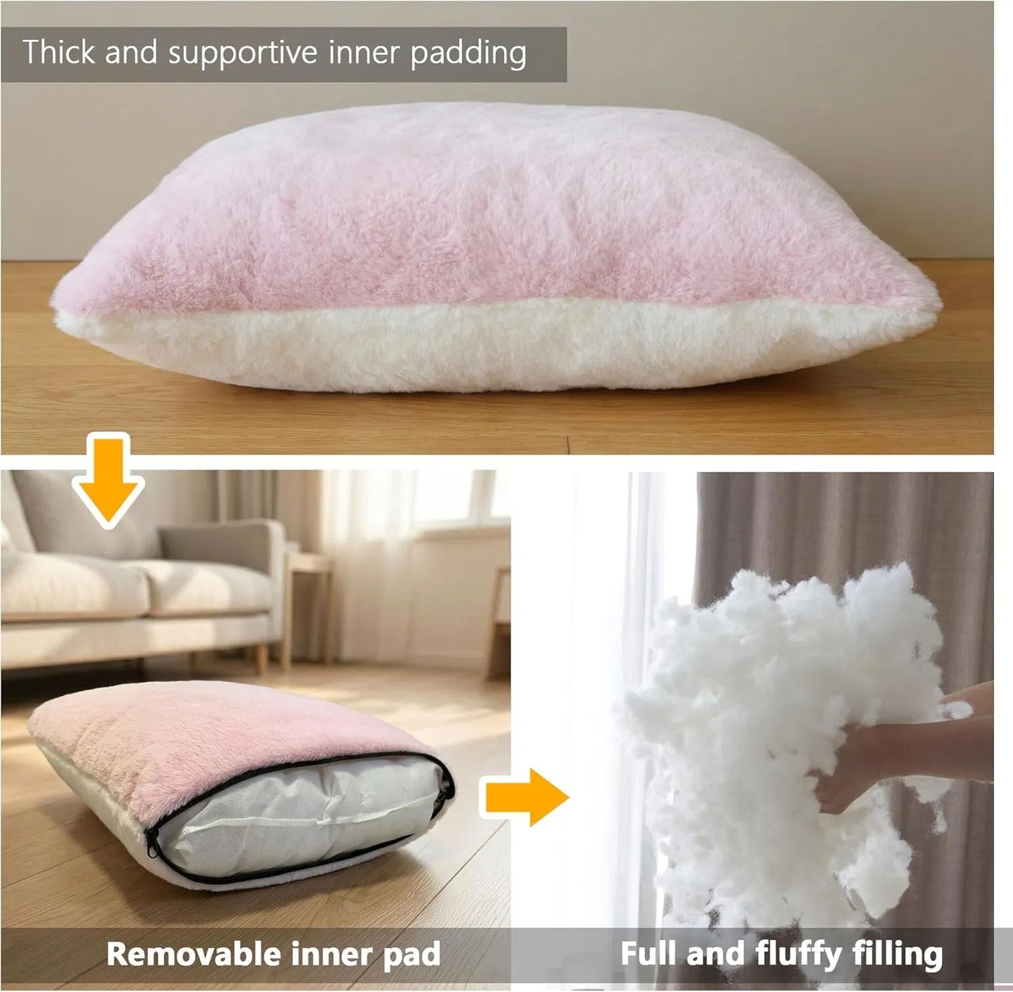 Foldable Indoor Cat Bed with Anti-Slip Water-Resistant Bottom - Cozy Pet House
