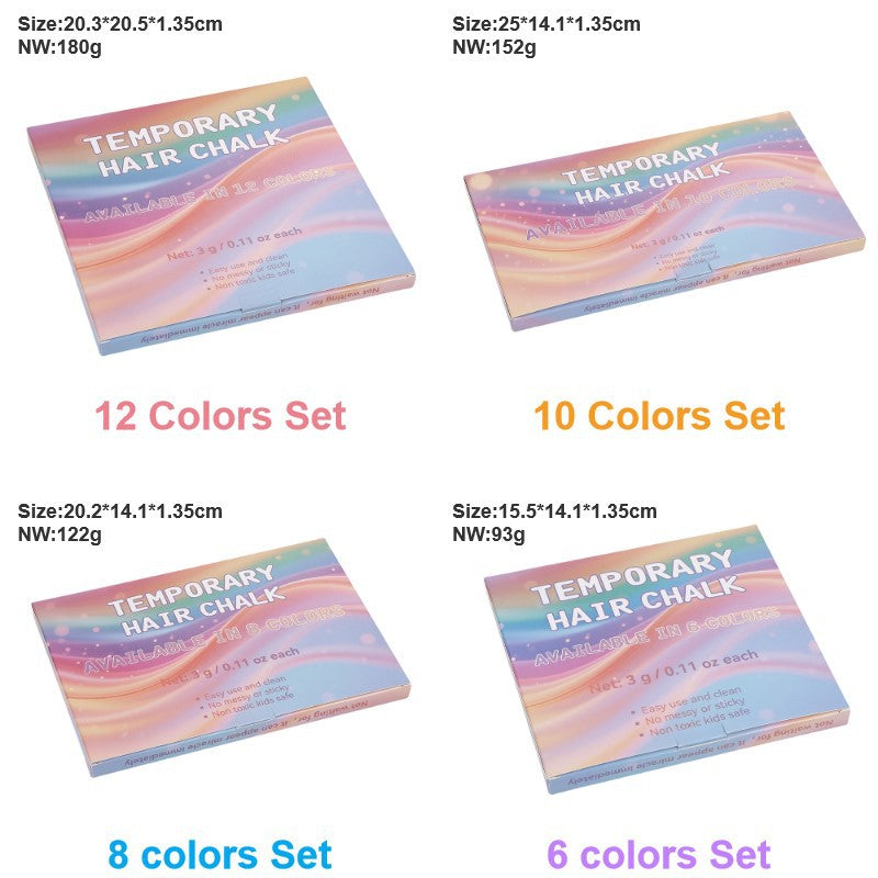 Water-Soluble 37-Color Hair Dye Powder Set for Colorful Hair & Body Art