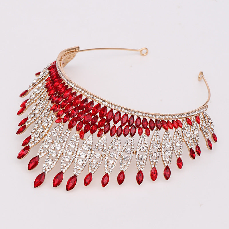 Women's Alloy Crystal Crown Headwear - Elegant Hair Accessory for Special Occasions