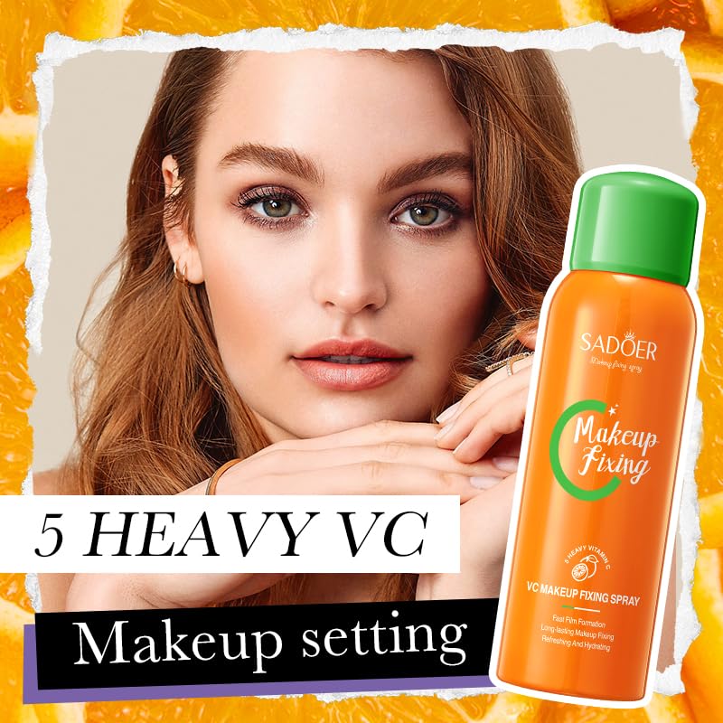 Vitamin C Makeup Setting Spray - 150ml Long-Lasting Hydrating Mist