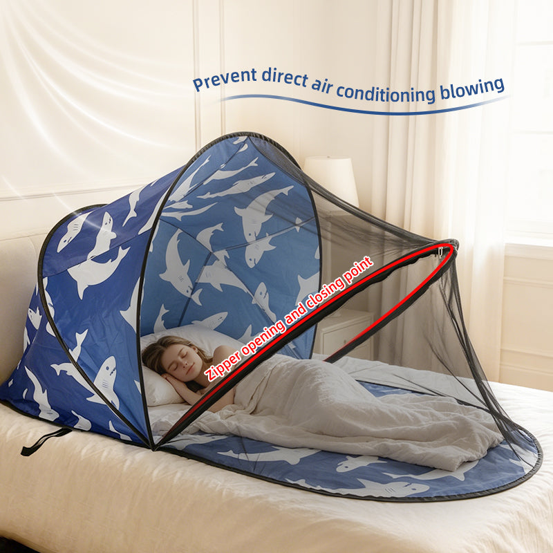 Enclosed Folding Mosquito Net Tent for Outdoors & Travel - All-Around Protection