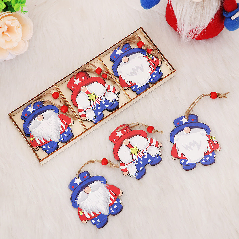 Faceless Wooden Forest Man Pendant Set - Home & Party Decor