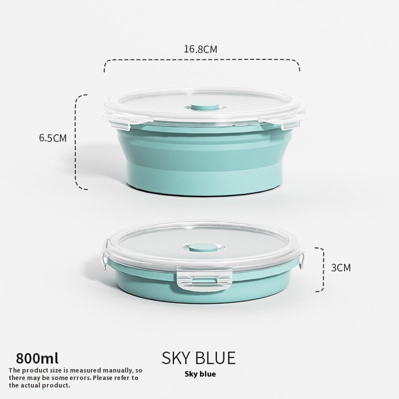 Outdoor Silicone Folding Lunch Box Set - Reusable Food Storage Container