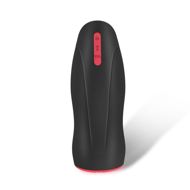 Adult Vibration Heating Masturbator with Airplane Bottle Design - Silicone, Waterproof