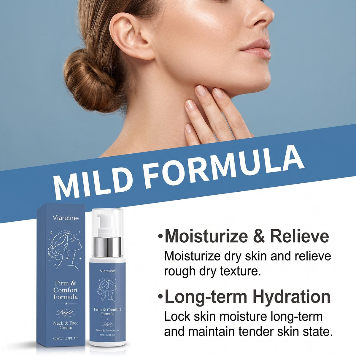 Firm Neck Face Cream 50ML Hydrating Skin Care Moisturizer for Face