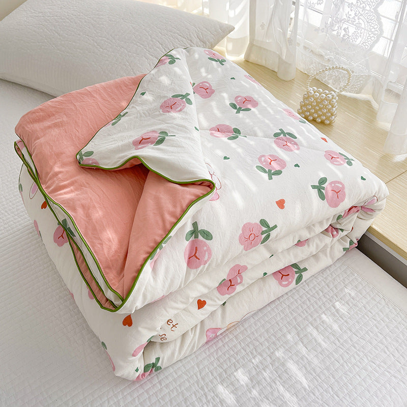 Cotton & Soybean Fiber Summer Quilt - Multiple Sizes & Patterns