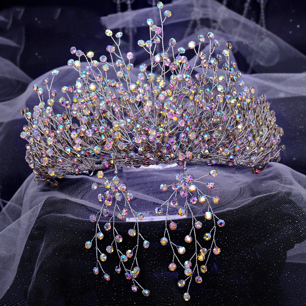 Rhinestone Crown Wedding Headdress - Multiple Styles