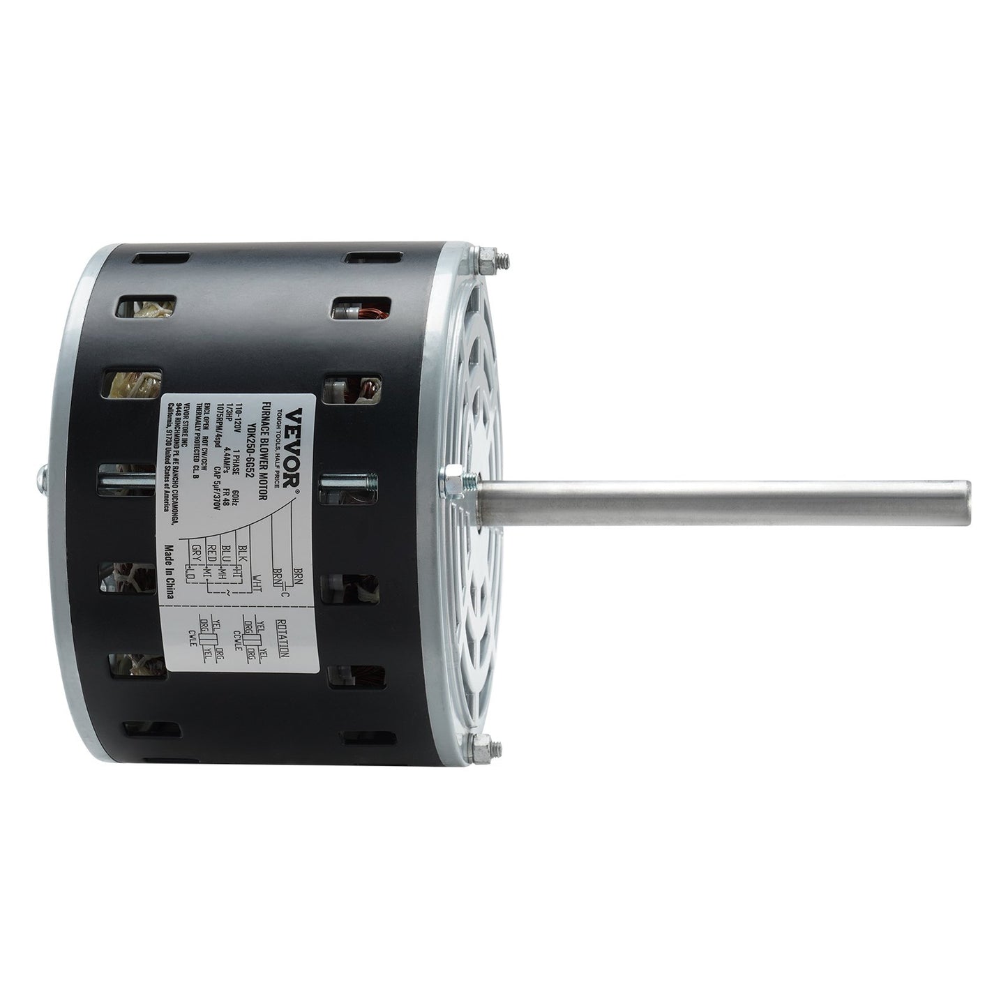 370V Capacitor Hold Hoop with 48 Frame & 5.2 Shaft Length - Black