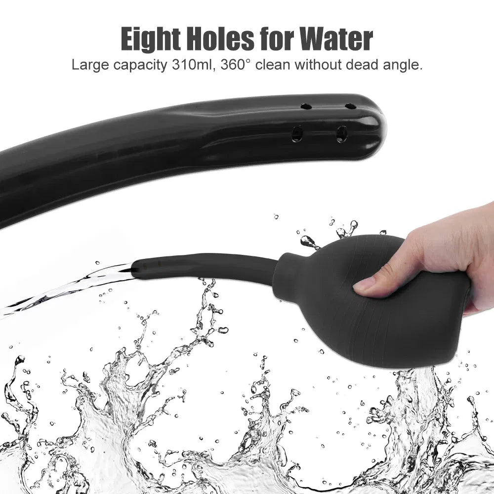 310ml Rubber Enema Bag Cleaner Kit - Multiple Colors Available