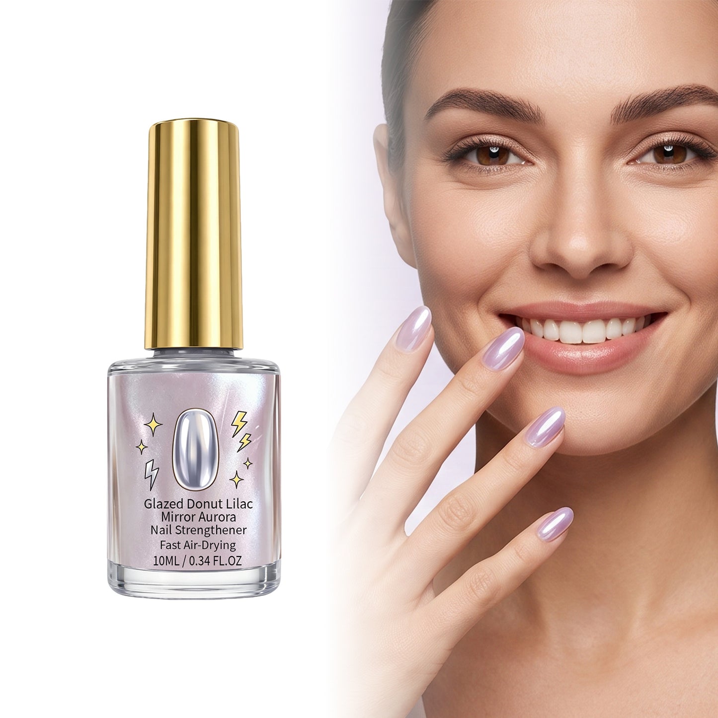 Multi-Color Refractive Gradient Nail Gel Polish - High Gloss Long-Lasting Top Coat