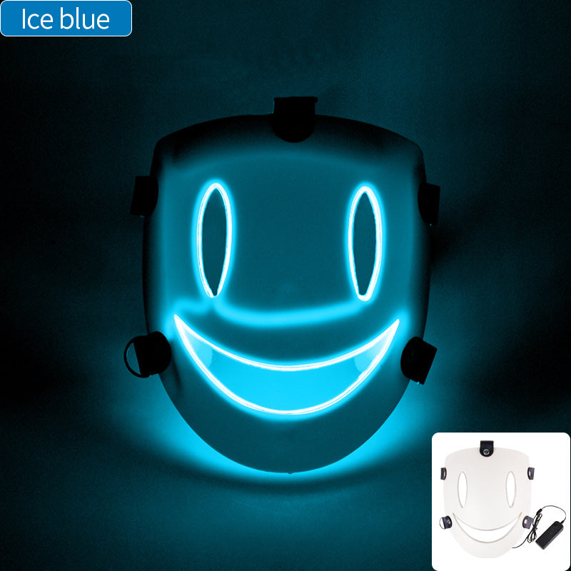 Cosplay LED Light Mask - Plastic Cold Light Mask for Parties and Events
