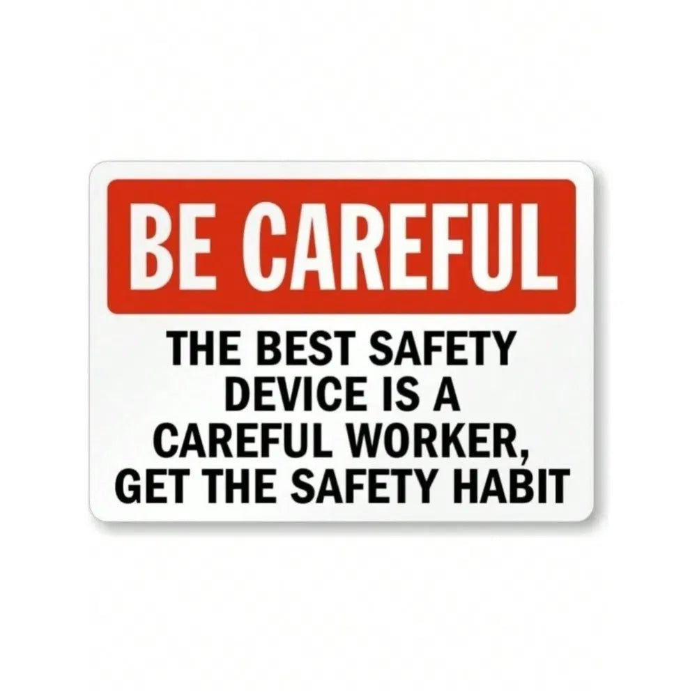Weatherproof Metal Safety Warning Sign for Indoor & Outdoor Use