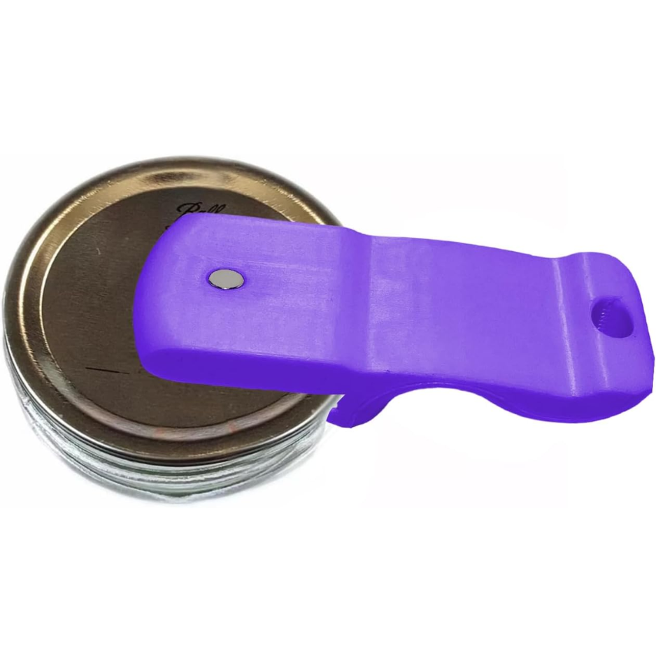 Mason Jar Opener Tool with Magnetic Lid Lifter - Purple