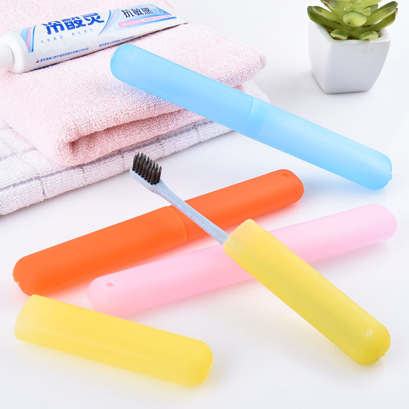 Cartoon Toothbrush Travel Case - Portable Bathroom Storage Box