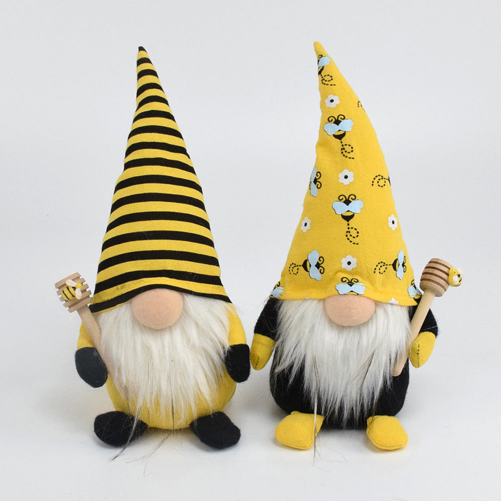 Decorative Bee Hat Ornament – Handmade Nordic Craft Gift for Home & Party