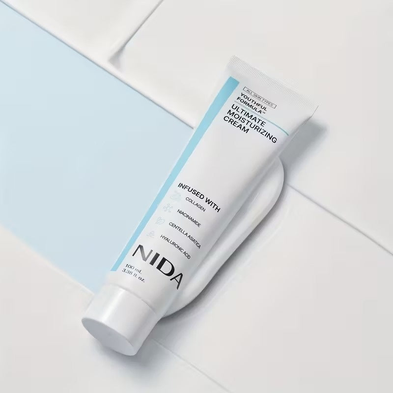 Moisturizing Face Cream with Hyaluronic Acid - 100ml for Dry Sensitive Skin