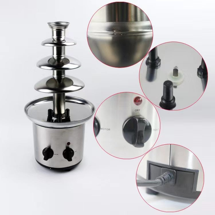 Four-Layer Chocolate Fountain Machine for Home & Party Use