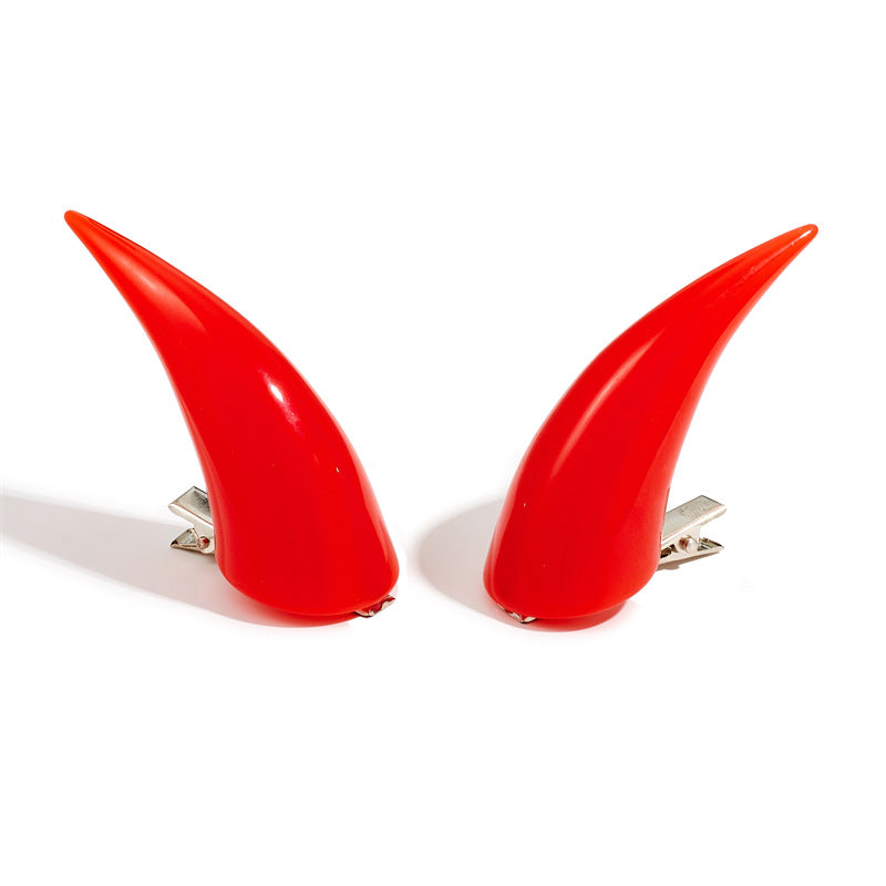 Demon Horn Hair Clip for Women
