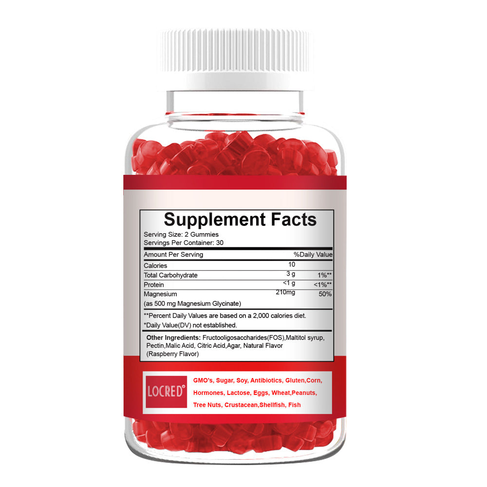 Magnesium Gummies 60 Pieces - Mineral Supplements for Health & Wellness
