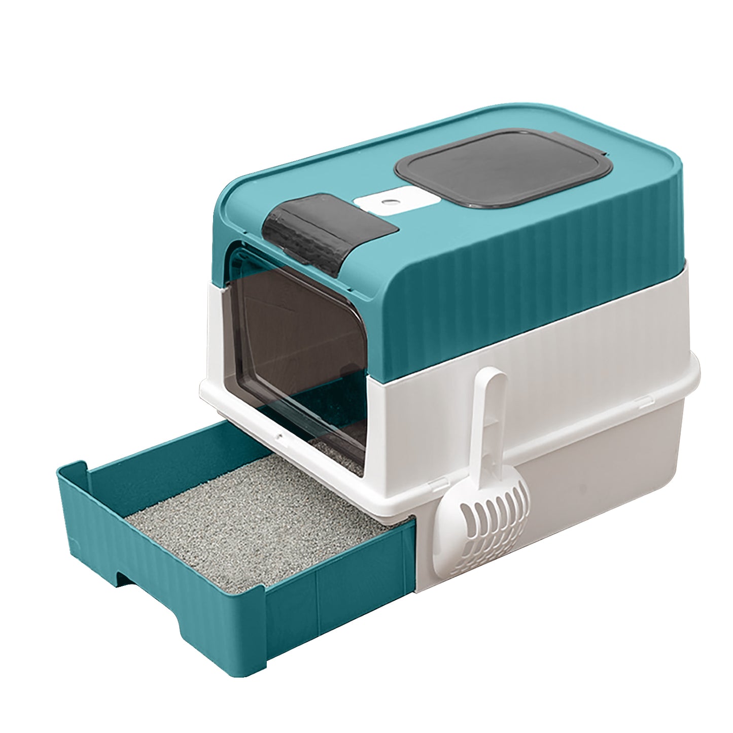 Self Pickup Cat Litter Box with Magic Cube Design - Multiple Colors Available