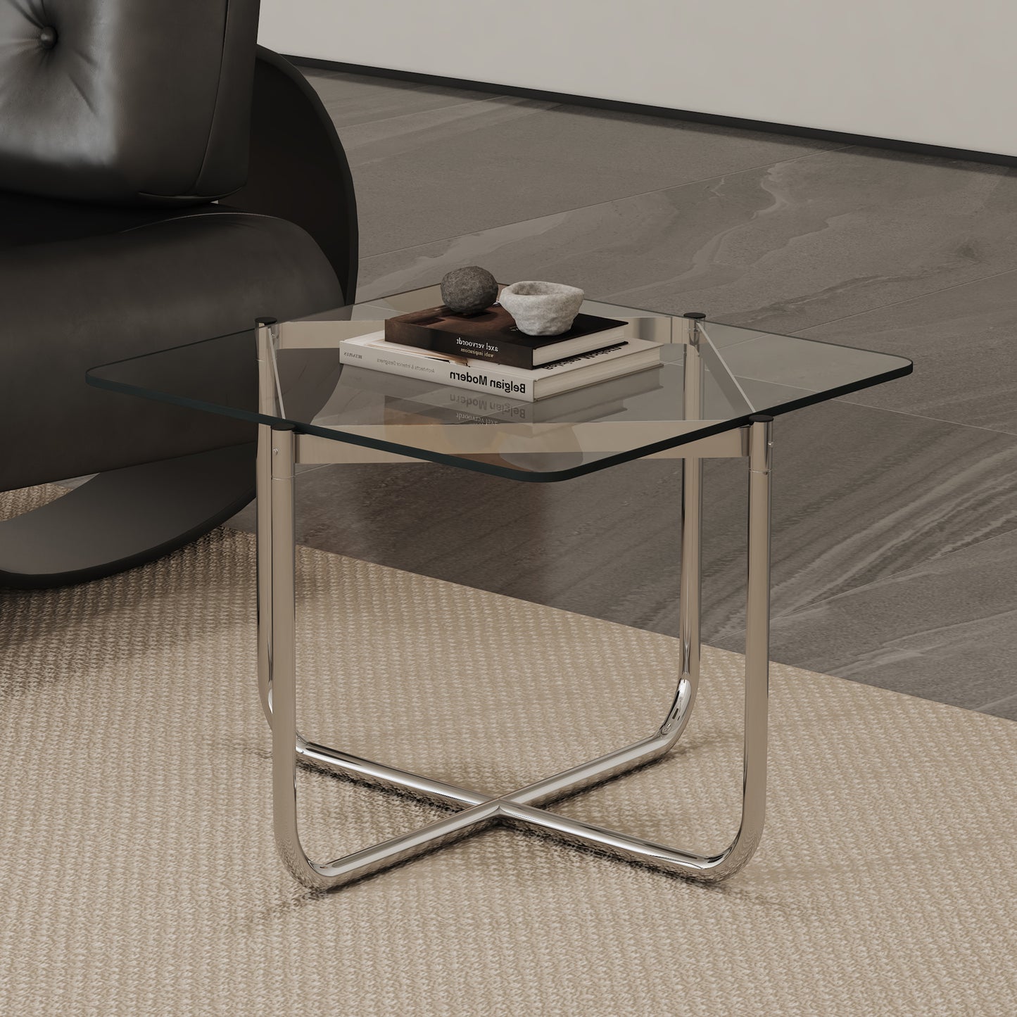 ONLY Separate Glass Table.20-inch Square Heat-Resistant Clear