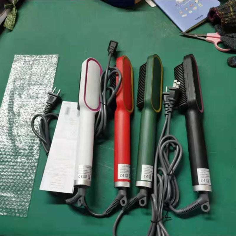 Electric Hair Straightening Comb with Tourmaline Ceramic for Wet & Dry Hair